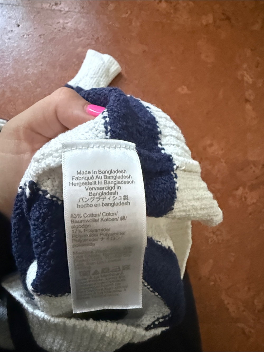 J. Crew Striped Cowl-Neck Sweater in Navy and Ivory - Picture 5 of 5